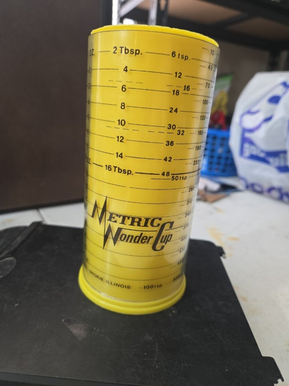 Metric Wonder Cup Wet/Dry Measuring Cup 2 CUP Yellow Milmour Product USA